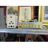 A Gemini dual purpose stereo amplifier, leads,