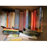 Five boxes of assorted books including cookery, wine and gardening including Andre L.