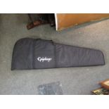 An Epiphone soft guitar case