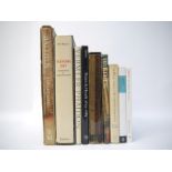 A collection of nine assorted art books, including artists associated with classical, golden age,
