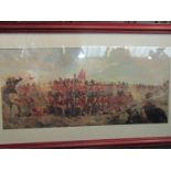 A quantity of pictures and prints including cavalrymen on horseback and 18th Century engraving of