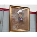 A late 19th Century pastel portrait of a boy, gilt framed and glazed. Unsigned.