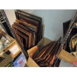 A quantity of wooden picture frames,