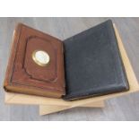 A folio stand together with two Victorian photograph albums (empty)