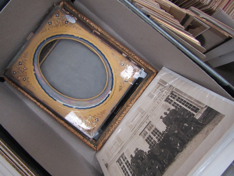 A case containing a collection of "Carte de Visite" photographs and album sheets - Image 2 of 2