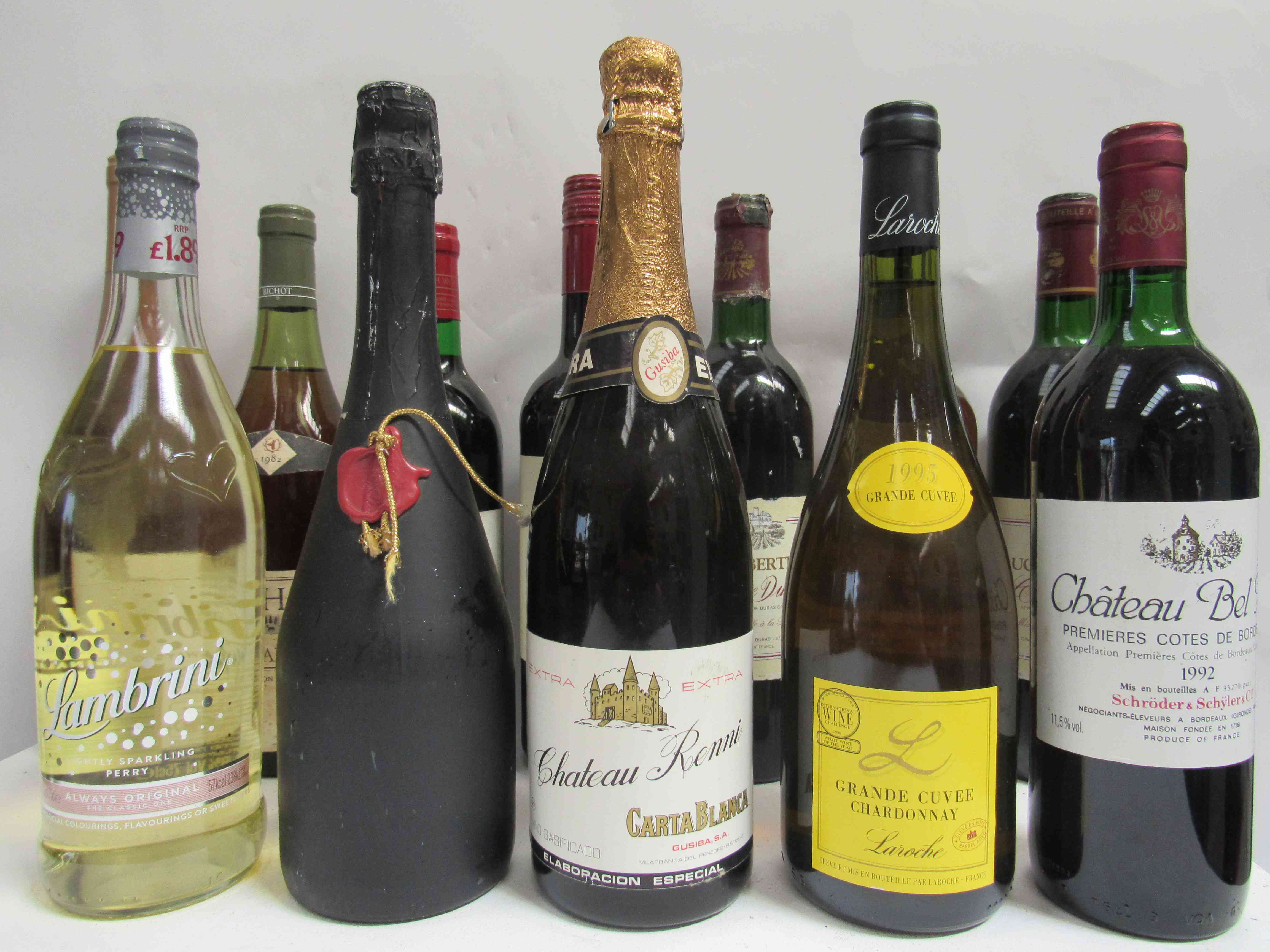 12 Various bottles red, white and sparkling wines including 1985 Duc de Berticot x 2, - Image 2 of 2