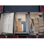 A case containing a collection of "Carte de Visite" photographs and album sheets