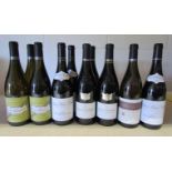 10 bottles of various wines including 2011 Meursault x 3, 2018 Cotes-du-Rhone Villages M.