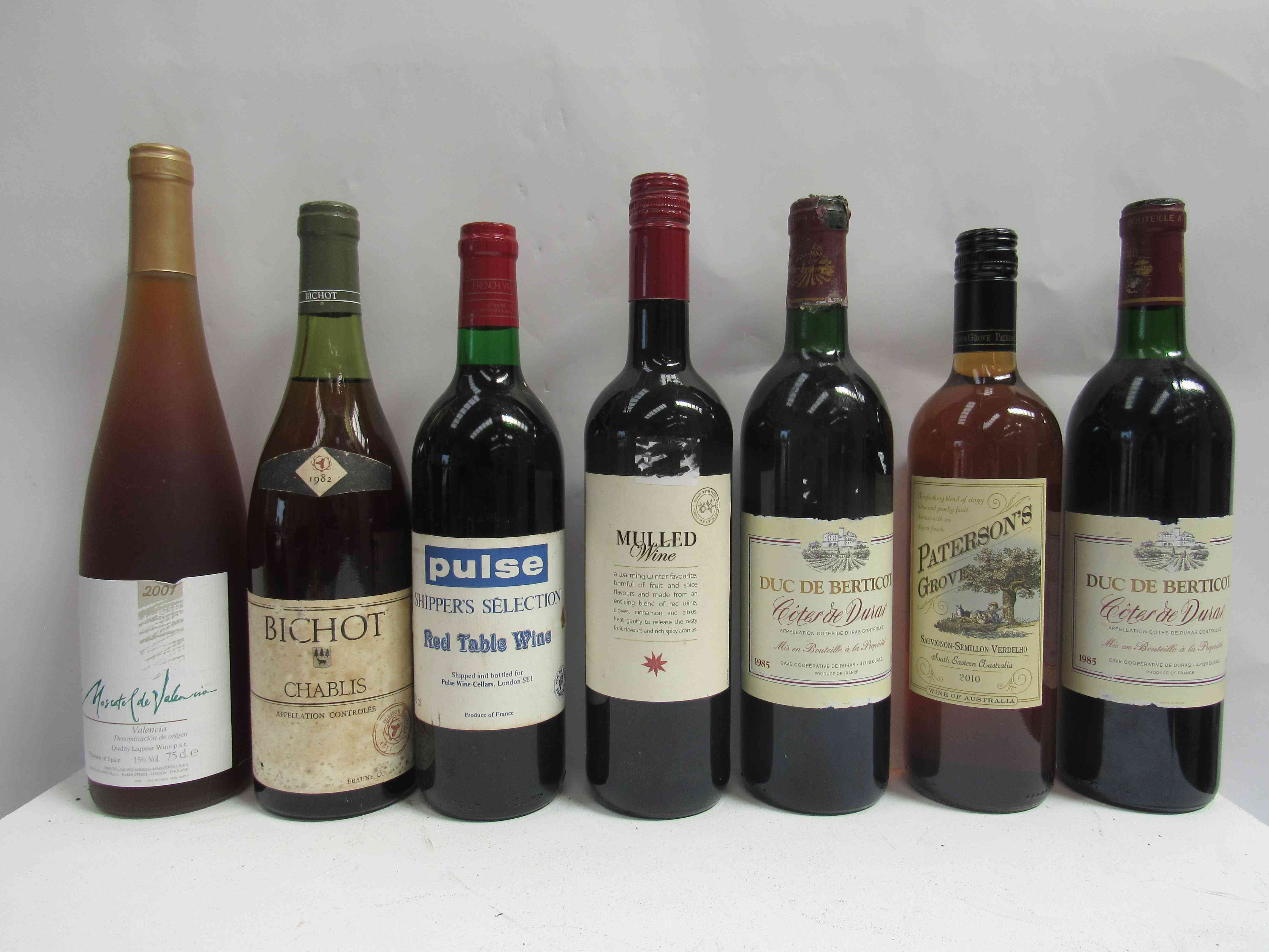 12 Various bottles red, white and sparkling wines including 1985 Duc de Berticot x 2,