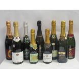 Seven bottles of various Champagne and Sparkling wine including B.