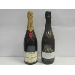 Moet and Chandon Brut Imperial Champagne and 2002 Lindeman's Bin 25 Brut Cuvee (2)