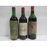 1970 Chateau de la Riviere, 1964 Chateau Baleau Grand Cru St Emilion (level bottom shoulder),