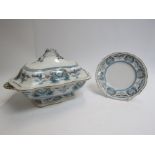 A Victorian Bridgwood and Sons ETON opaque porcelain dinner service comprising plates,