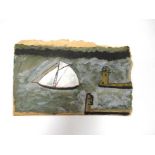 A painting in the manner of Alfred Wallis,