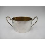 A James Dixon & Dons Ltd silver twin handled sucrier, gilt interior, Sheffield 1924,