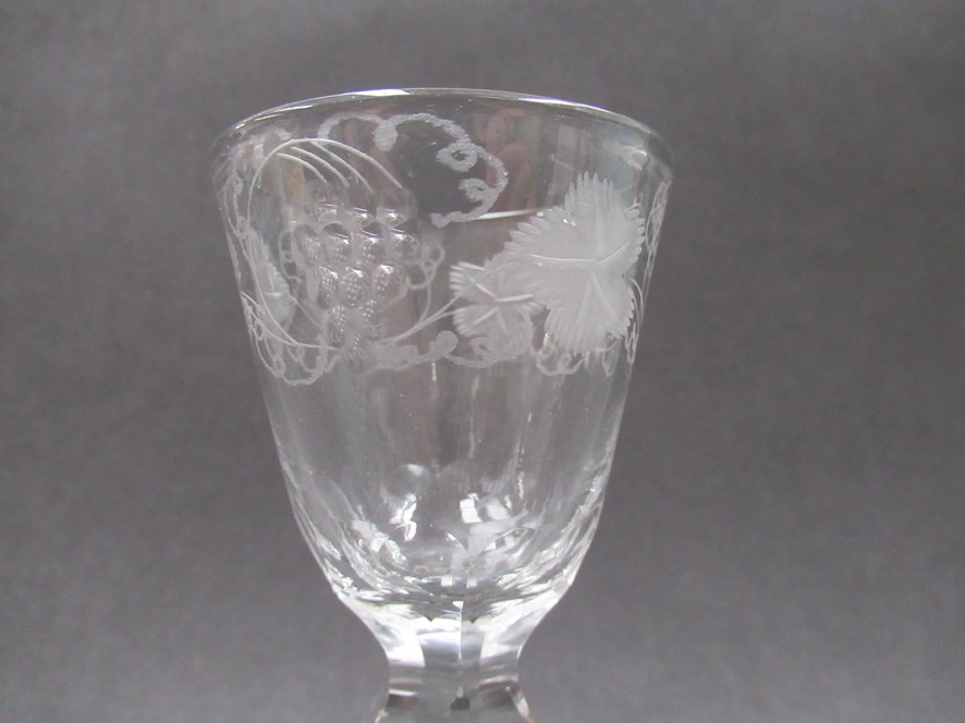 A late 18th Century wine glass, - Image 2 of 4
