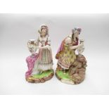 A pair of mid-19th Century Minton figures of Arabia and Persia,