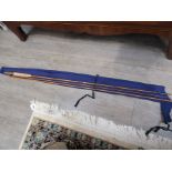 A Partridge of Redditch ER007 "The Master Series" cane fishing rod,