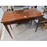 An early to mid 19th Century mahogany tea table,