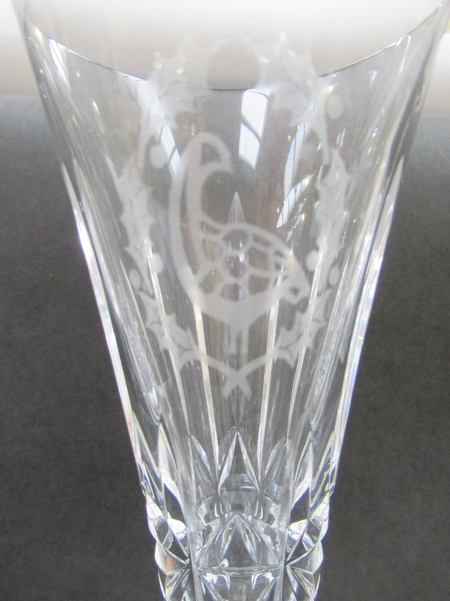 Six Waterford crystal "12 days of Christmas" glasses, - Image 5 of 5