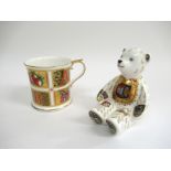 A Royal Crown Derby Millennium 2000 ABC children's mug together with a Royal Crown Derby Alphabet