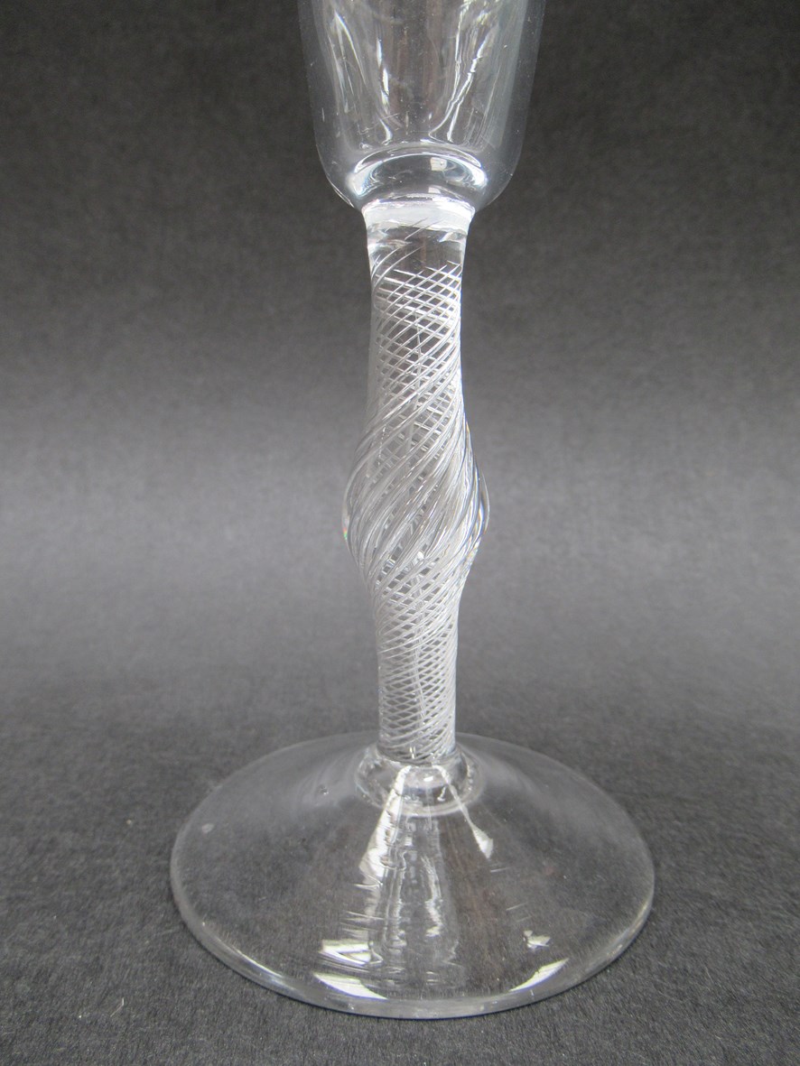 A mid 18th Century wine glass, - Image 3 of 4