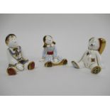 Three Royal Crown Derby figures, Treasures of Childhood "Ragdoll Sailor",