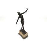 OTTO SCHMIDT-HOFFER (1873-1925) an early 20th Century bronze figural sculpture of female nude with