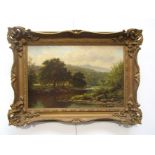 THOMAS SPINKS (1827-1927) A pair of oils on canvas, river & landscape scenes. Both signed.