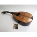 A mandolin of teardrop form