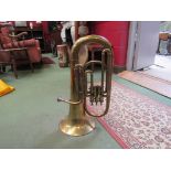 A brass euphonium "Class C" by Kitchen & Co