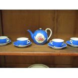 A quantity of Russian tea set including saucers, bowls and cups etc.
