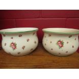 A pair of Royal Doulton chamber pots,