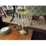 A table chandelier and a matching standard lamp,