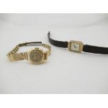 A lady's Avia 9ct gold cased wristwatch a/f,