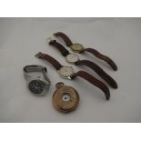 A selection of mixed watches including gents Rotary wristwatch,