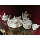 A six place Duchess "Anna" bone china tea service