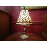 A pair of Tiffany style table lamps,