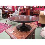 A circa 1920 oak Lazy Susan,