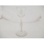 An early 18th Century drinking glass,