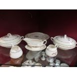 Royal Doulton "Woodland" dinnerwares including tureens and meat plates