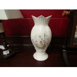 A pair of Aynsley vases in the "Wild Tudor" pattern,