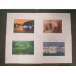 PETER DEVENISH (XX): Five original limited edition screen prints including "Honfleur", 10/20,