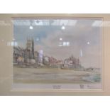 After Roy Haydon, print entitled "Cromer Beach" a Sherwood Fine Art production,