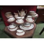 A quantity of Paragon "Holyrood" dinner wares including two lidded tureens, meat platter, plates,