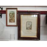 A Victorian print, hardwood framed, The Prima Donna Waltz,