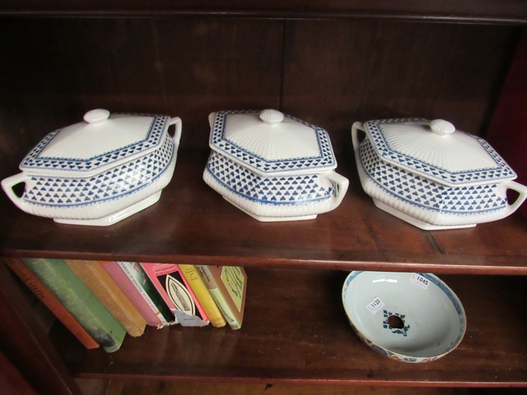 Three Adams "Brentwood" design vegetable dishes