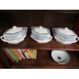 Three Adams "Brentwood" design vegetable dishes