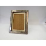 A silver photograph frame,