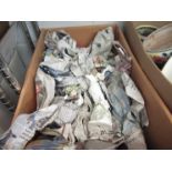 A box of various bird figures,